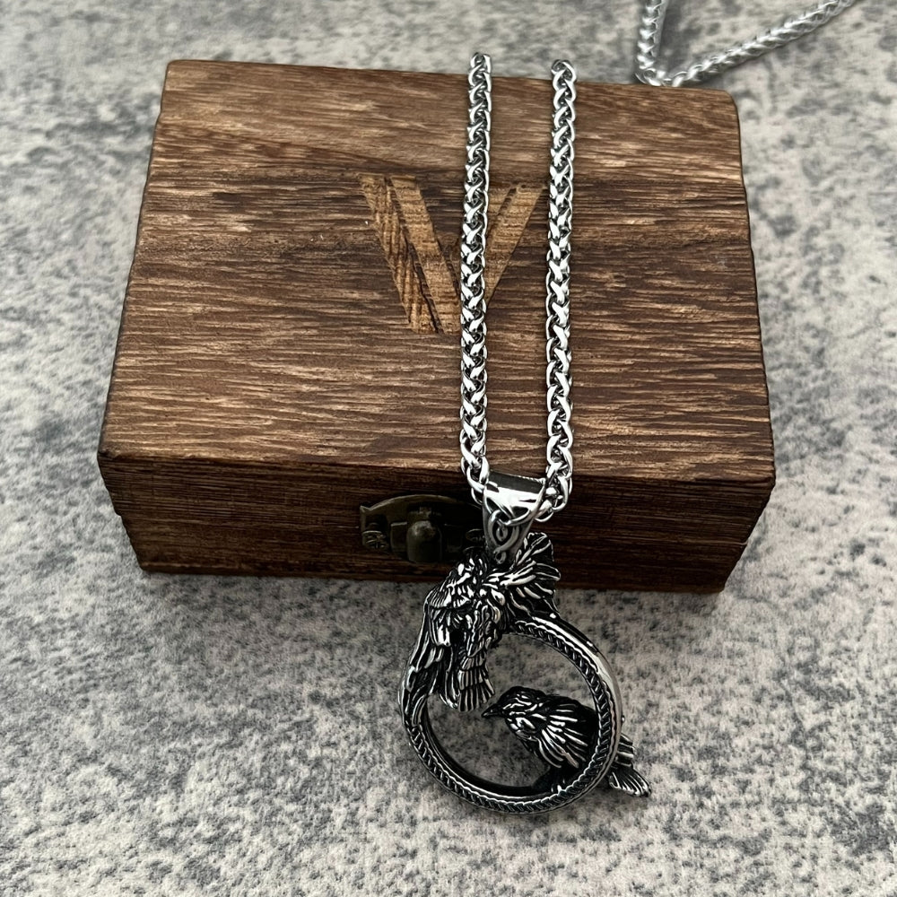 odins ravens necklace