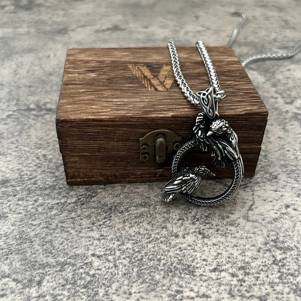 odins ravens necklace